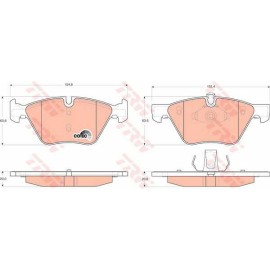 Σετ τακάκια εμπρός TRW GDB1559