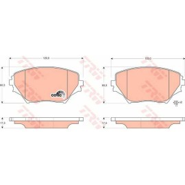 Σετ τακάκια εμπρός TRW GDB3251