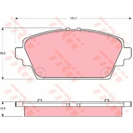 Σετ τακάκια εμπρός TRW GDB3291