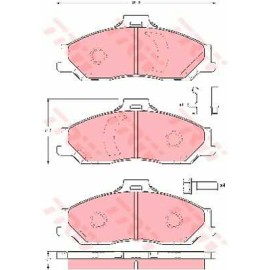 Σετ τακάκια εμπρός TRW GDB3353