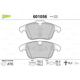 Σετ τακάκια εμπρός VALEO 601056