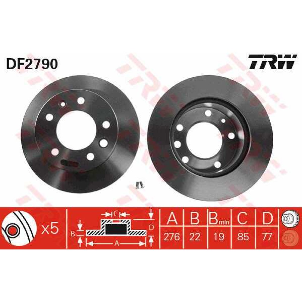 Δισκόπλακα εμπρός VECTOR VD1071