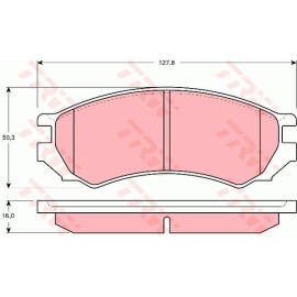 Σετ τακάκια εμπρός VECTOR VP1005