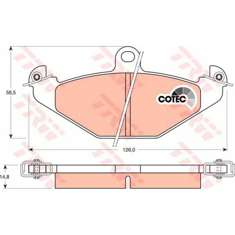 Σετ τακάκια πίσω VECTOR VP1041