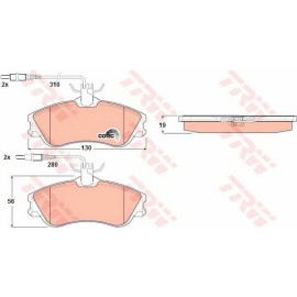 Σετ τακάκια εμπρός VECTOR VP1260