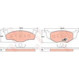 Σετ τακάκια εμπρός VECTOR VP1306