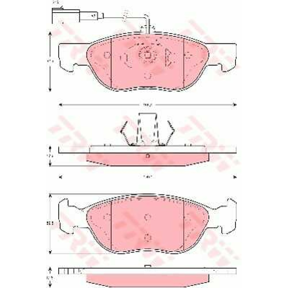 Σετ τακάκια εμπρός VECTOR VP1486