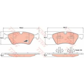 Σετ τακάκια εμπρός VECTOR VP1642