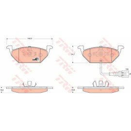 Σετ τακάκια εμπρός VECTOR VP1658