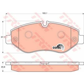 Σετ τακάκια εμπρός VECTOR VP1698