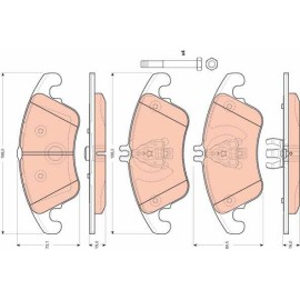 Σετ τακάκια εμπρός VECTOR VP1737