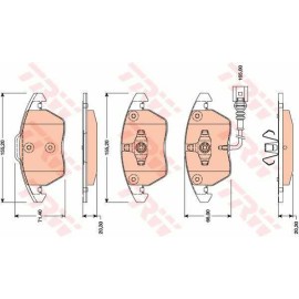 Σετ τακάκια εμπρός VECTOR VP1807