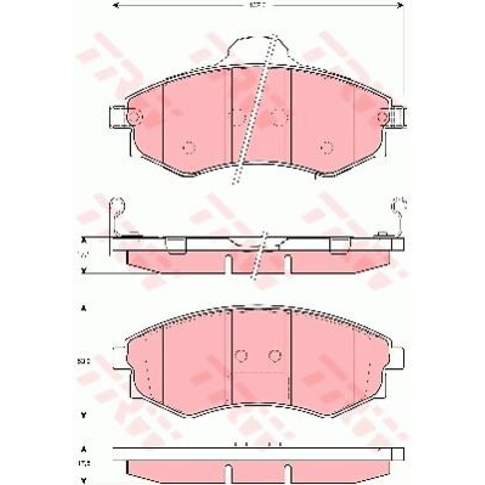 Σετ τακάκια εμπρός VECTOR VP3256