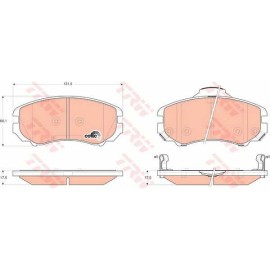 Σετ τακάκια εμπρός VECTOR VP3352