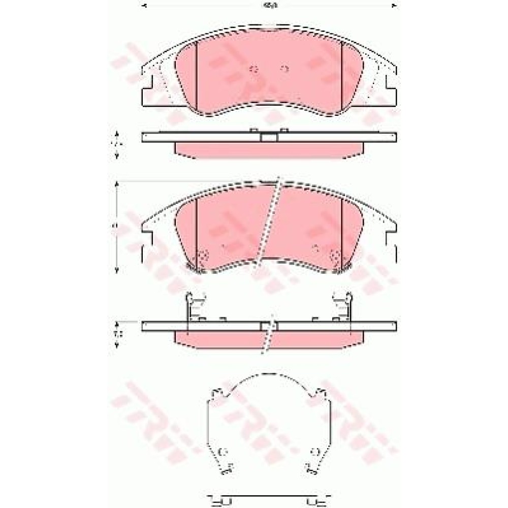 Σετ τακάκια εμπρός VECTOR VP3367