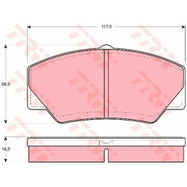 Σετ τακάκια εμπρός VECTOR VP349