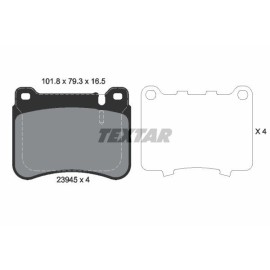 ΣΕΤ ΤΑΚΑΚΙΑ ΕΜΠΡΟΣ W203-W209-R171 TEXTAR 2394501