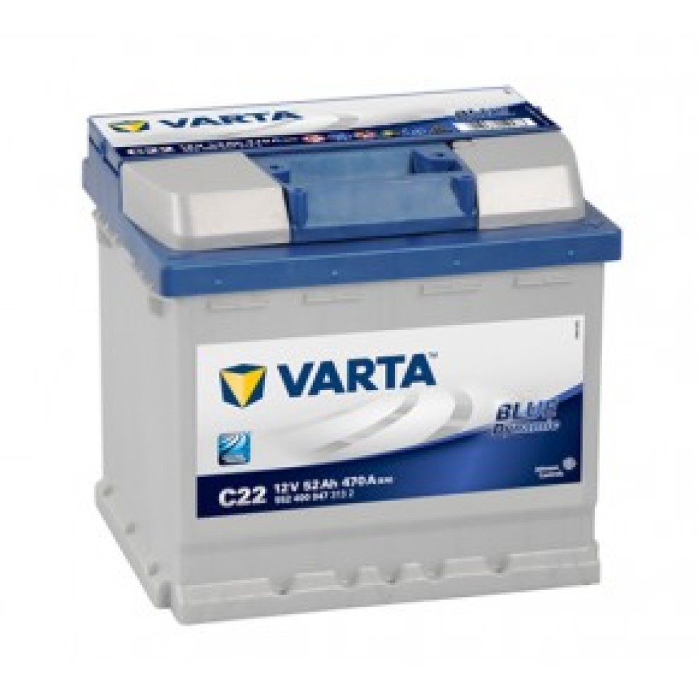 ΜΠΑΤΑΡΙΑ VARTA (R) 52AH 207X175X190