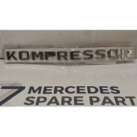 ΑΥΤΟΚΟΛΛΗΤΟ ΣΗΜΑ KOMPRESSOR (SILVER) ΦΤΕΡΟΥ/ΠΙΣΩ ΚΑΠΟ MERCEDES SLK CLK ML GL A B C E S Class CL55 SLK200 C180 CLC200