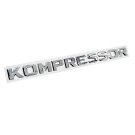 ΑΥΤΟΚΟΛΛΗΤΟ ΣΗΜΑ KOMPRESSOR (SILVER) ΦΤΕΡΟΥ/ΠΙΣΩ ΚΑΠΟ MERCEDES SLK CLK ML GL A B C E S Class CL55 SLK200 C180 CLC200